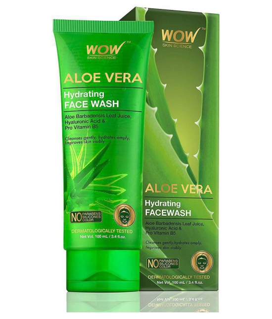 WOW Skin Science Aloe Vera Hydrating Face Wash - 100mL- Tube Face Wash