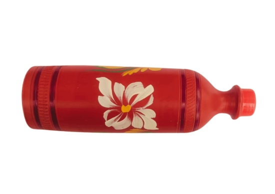 Hand painted terracotta water bottle - 1 Liter Capacity