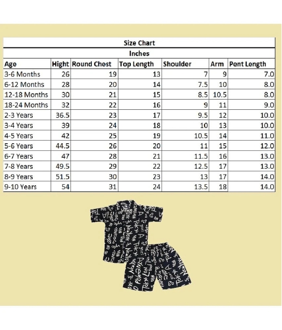 harshvardhanmart Multicolor Cotton Blend Boys Shirt & Shorts ( Pack of 1 ) - None