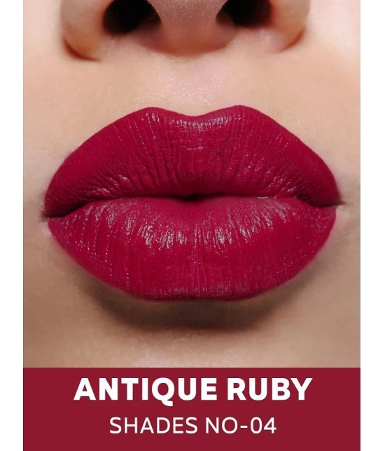 Seven Seas Classy Matte Full Coverage Long Lasting &Smudge Proof Matte Lipstikc (Antique Ruby 3.5g)