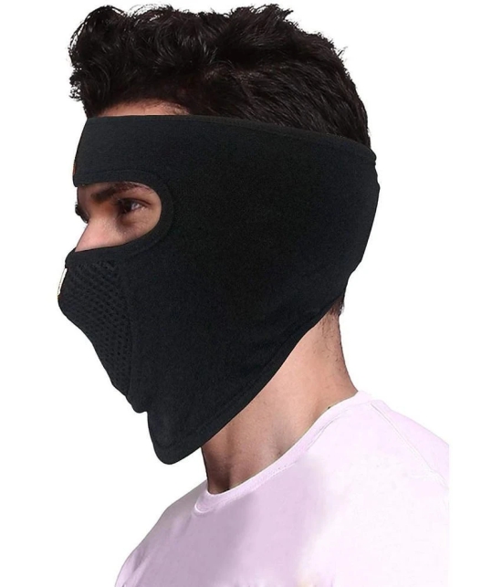 ZAYSOO Black Cotton Anti Pollution Mask ( Pack of 1 )