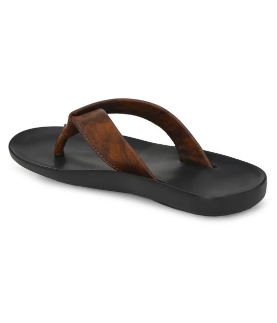 Leeport Brown Flip Flops - 11