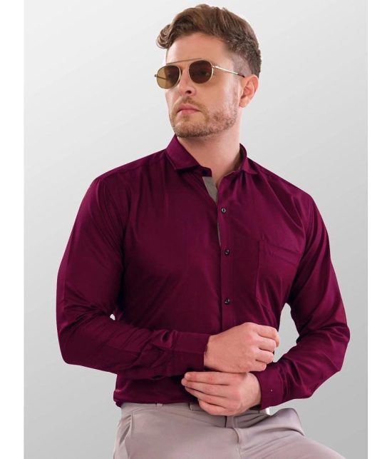 VERTUSY - Maroon 100% Cotton Regular Fit Men's Casual Shirt ( Pack of 1 ) - None