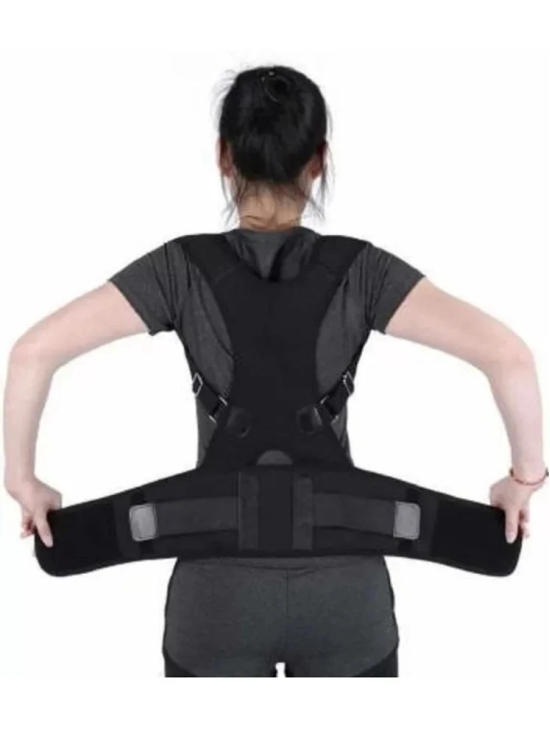 Fitgo Black Back Support ( Pack of 1 ) - XXL