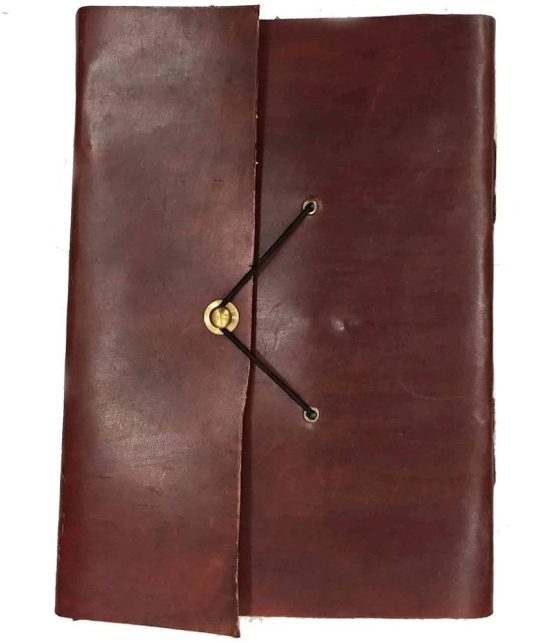 Handmade Journal/Writing Notebook/Blank Diary/Un Lined Pages Book, Leatherbound - 100 Pages, 6 x 4 inches (ASSORTED COLOR)