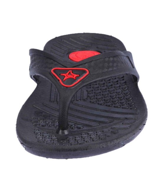 UniStar Substantial Black Slippers - 7