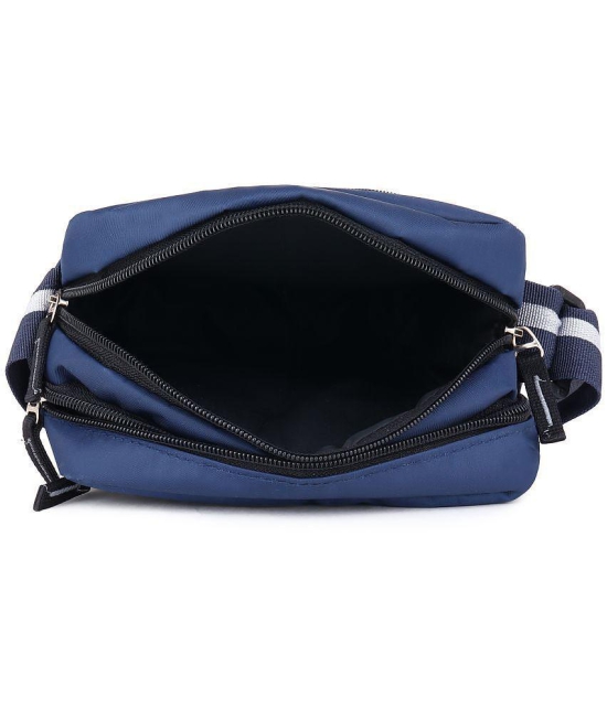 Da Tasche Twill SLing Bag Polyester Blue Passport Holder - Blue