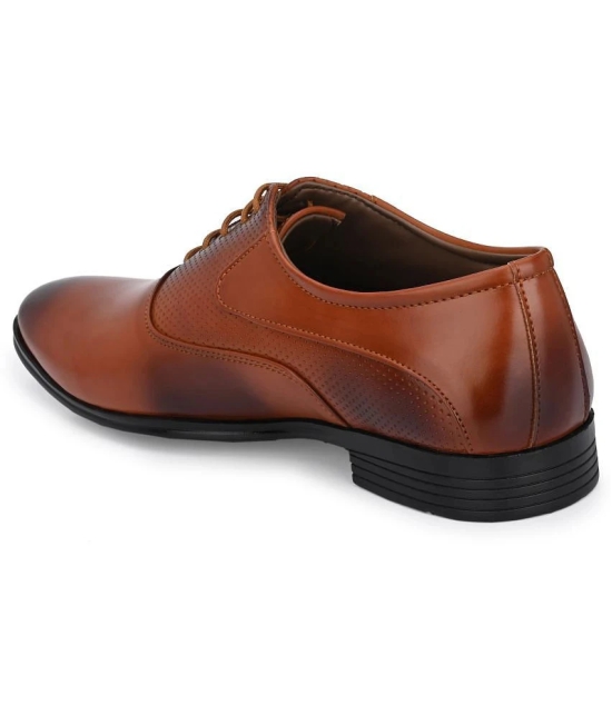 Leeport - Tan Mens Oxford Formal Shoes - None