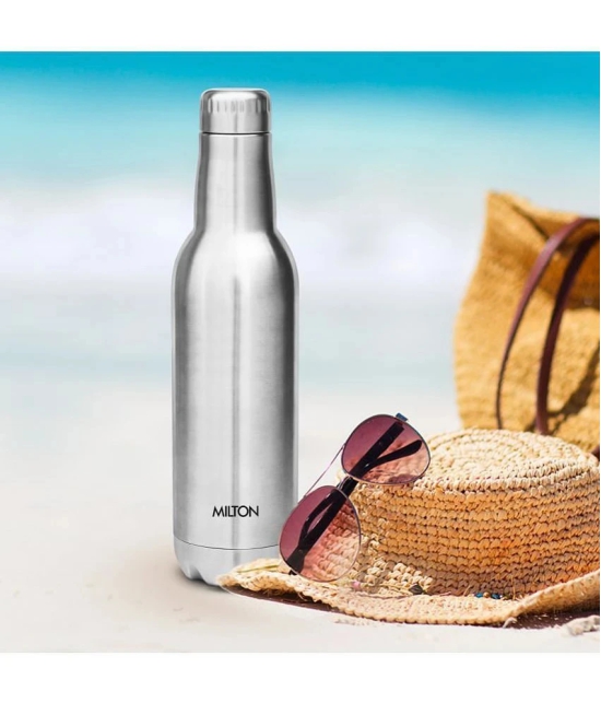 Milton Pride 600 Themosteel Hot and Cold Water Bottle, 500 ml, Silver - Silver