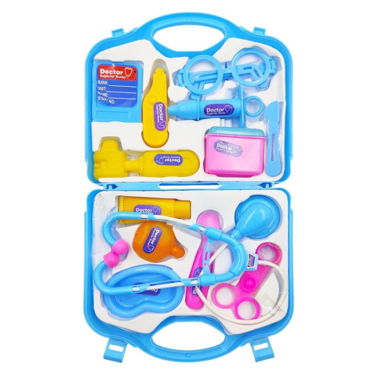 Humaira Doctor Play Set with Foldable Suitcase Compact Medical Accessories Pretend Play, Game Toy Kit for Kids