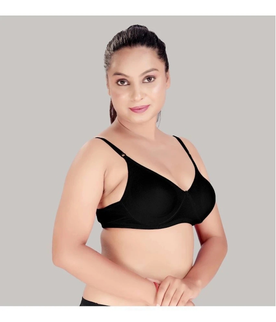 haya fashion Black Cotton Non Padded Womens Push Up Bra ( Pack of 1 ) - None