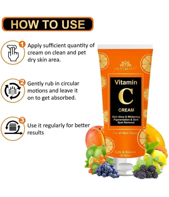 Intimify Vitamin C Cream, Skin Brightening Cream, Day Cream, Night Cream, 50 Gms