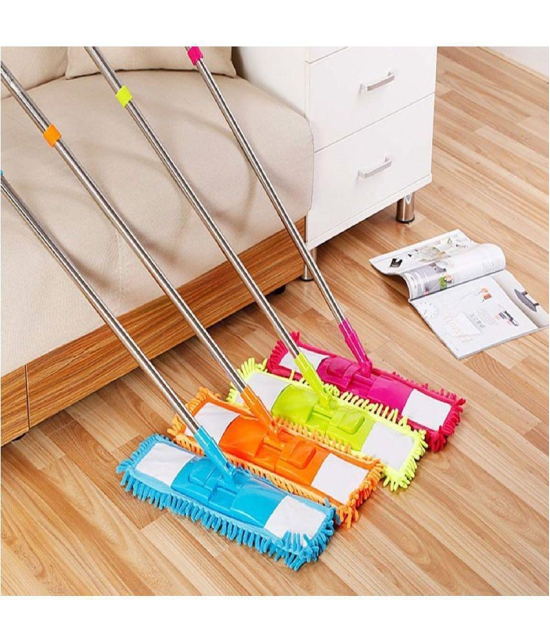 KALPVRUKSH ENTERPRISE - Flat Mop ( Extendable Mop Handle with 360 Degree Movement ) - Multicolor