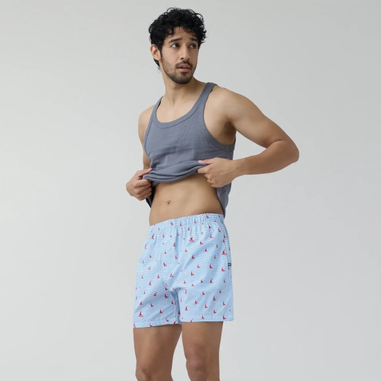 Remix Cotton Boxers Sailor Blue XXL