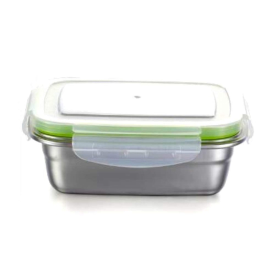 Femora Lunch Box High Steel Rectangle Heavy Duty Airtight Leakproof Unbreakable Storage Container with Lock Lid, Lunch Box for Office-College-School, Lunch Box - 3800 ml/gm - Steel Container for Kitchen, Safe - Vegetable, Fruits, Sweets