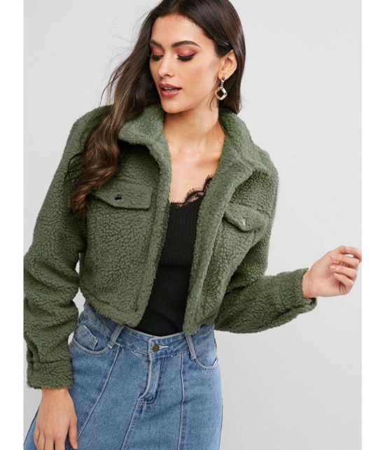 PPTHEFASHIONHUB - Woollen Green Jackets - None