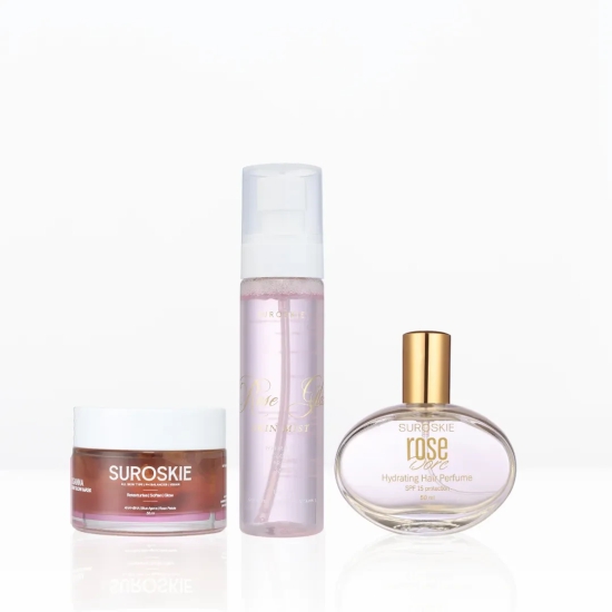 GLOW GETTER TRIO ( 1.Rose Skin Mist  +  2.Rosanna Glow Mask  +  3.Rose Dore )