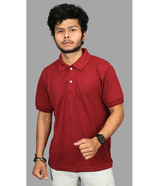 Forbro - Maroon Cotton Regular Fit Men's Sports Polo T-Shirt ( Pack of 1 ) - None