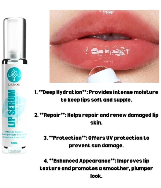 Lenon Lip Serum With Vitamin-E, Rosehip Lip Balm ( Pack of 1 )