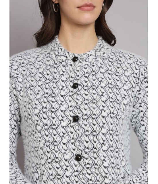 eWools.in Woollen Round Neck Women''s Buttoned Cardigans - Black ( ) - None