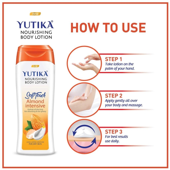 Yuthika Almond Body Lotion 300ml and Sunscreen Lotion SPF 30 PA+++ with UVA & UVB Protection - 300ml