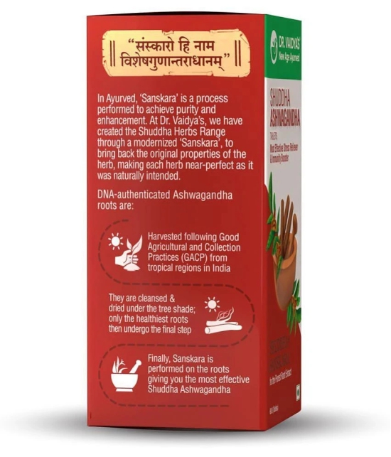 Dr. Vaidyas Shuddha Ashwagandha Tablets | (60 Tablets) Pack of 1