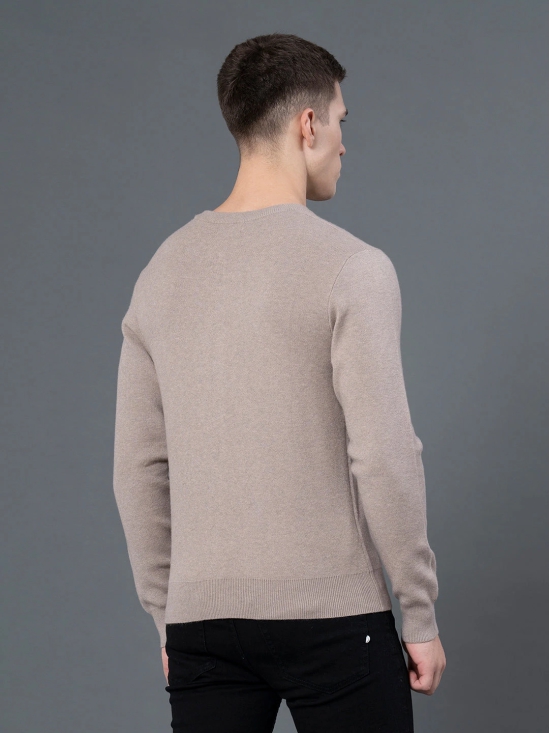 RedTape Round Neck Solid Sweater for Men | Essential Comfort for Every Day