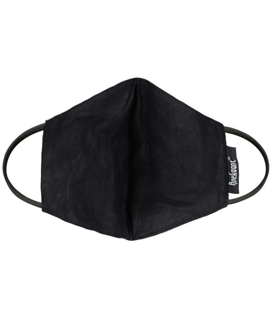 Anekaant - Black Cotton Mask ( Pack of 1 )