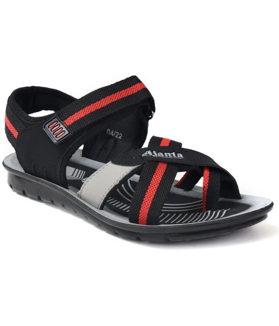 Ajanta - Black Mens Floater Sandals - None