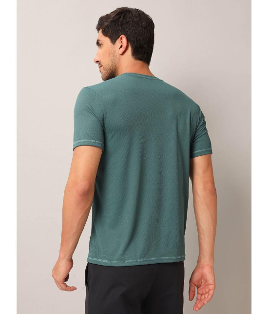 Technosport Green Polyester Slim Fit Men's Sports T-Shirt ( Pack of 1 ) - None