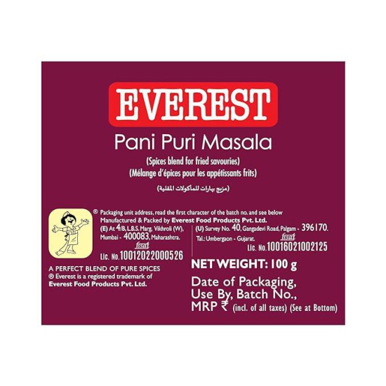 Everest Pani Puri Masala 100 Gms