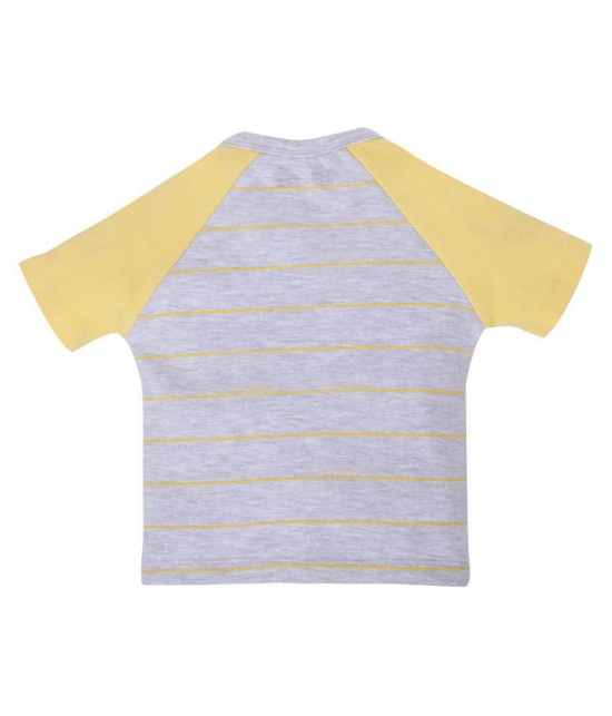 My Milestones T-shirt Half Sleeves Boys Sage Green White Raglan / Grey Yellow Raglan-2Pc Pack - 3-6 M - None