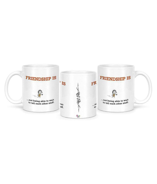 Idream Quote Printed Ceramic Coffee Mug 1 Pcs 330 mL - White