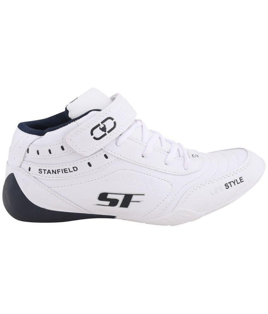 Stanfield Fusion Ankle White Men Shoes - White Mens Sneakers - None