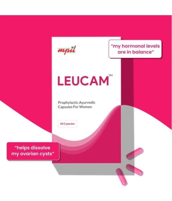 Mpil Wellness Leucam Capsule For PCOD & PCOSAyurvedic Supplement For Women60 Cap15 Days