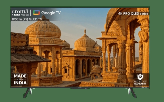 Croma 75 inch QLED 4K Ultra HD Google TV with Dolby Vision & Dolby Atmos (2024 model)