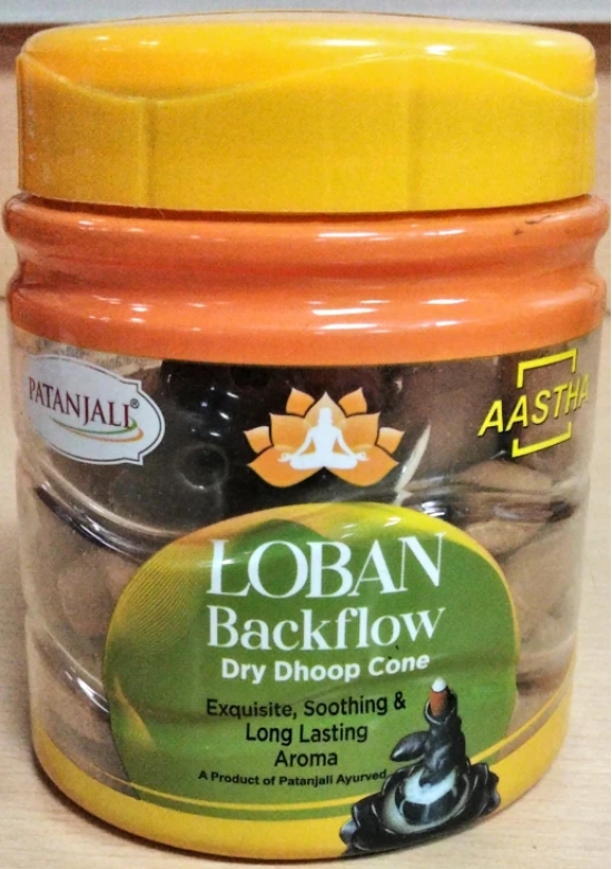 AASTHA BACKFLOW DHOOP CONE LOBAN-160 GM