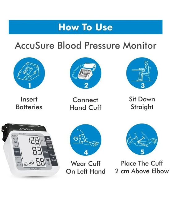 AccuSure TK Automatic Digital Blood Pressure Monitor BP Machine