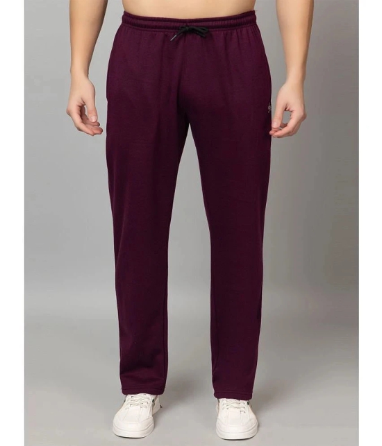 YHA Purple Fleece Mens Trackpants ( Pack of 1 ) - None