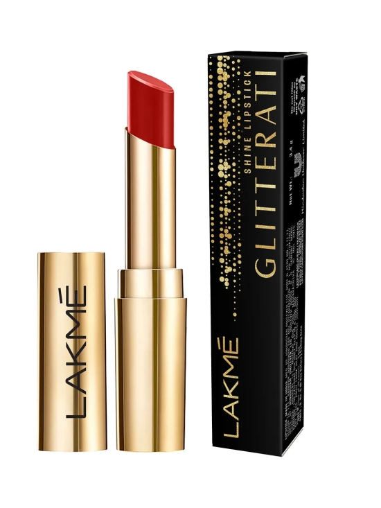 Lakme Glitter Collection Shine Lipstick - 3.4g-Blush Mauve