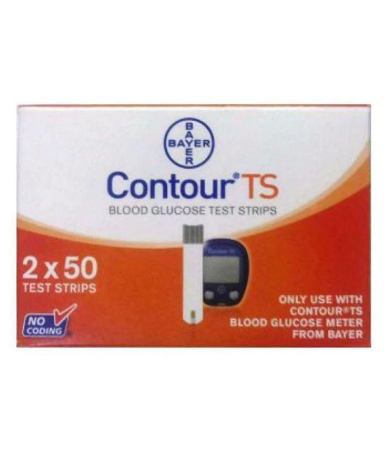 Bayer Contour Ts Blood Glucose Test Strips - 2X50 Strips (Pack of 2)