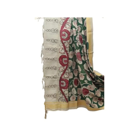 Tisser Kalamkari Dupatta Handpainted 2.5 Meeter & 42 inch