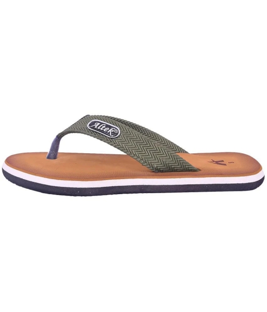 Altek - Green Mens Thong Flip Flop - None