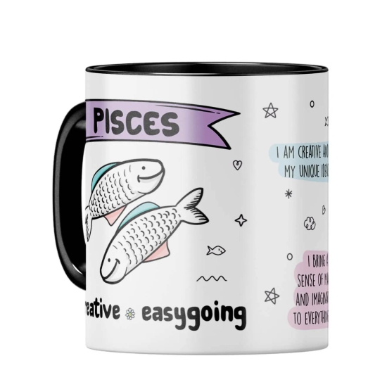 Pisces  Coffee Mug-Pink