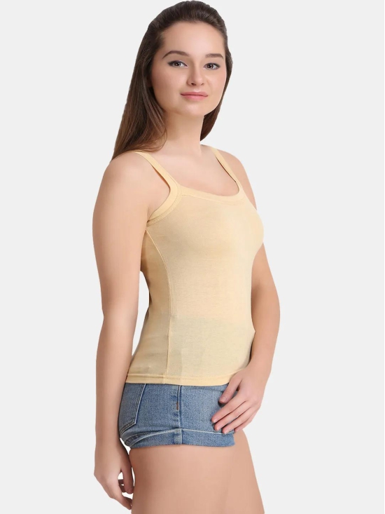 Womens Solid Nude Pure Cotton Camisole | CAMI-skin-1 |-M / 100% Cotton