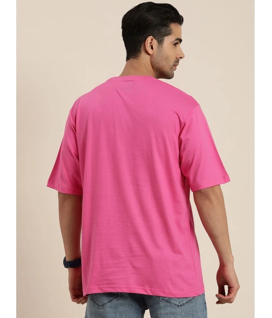 Dillinger - Pink Cotton Oversized Fit Mens T-Shirt ( Pack of 1 ) - None