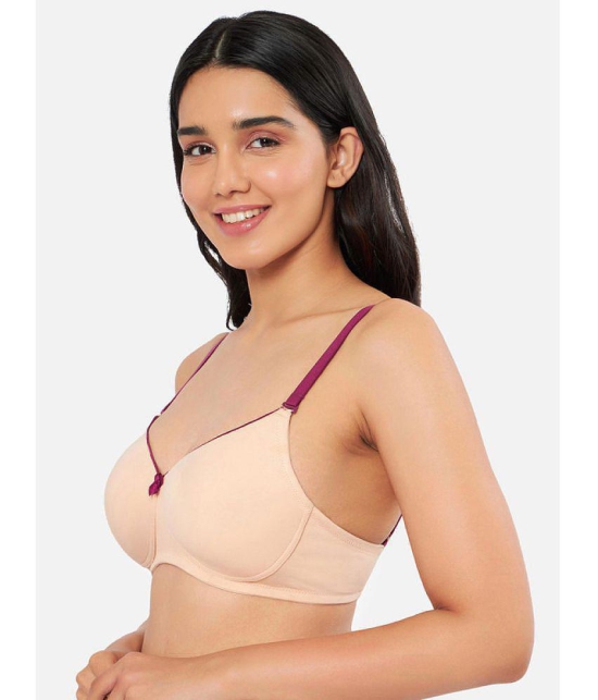 Amante - Nude Cotton Lightly Padded Women's T-Shirt Bra ( Pack of 1 ) - None