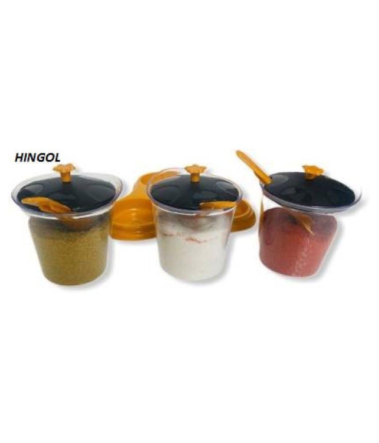 HINGOL Multipurpose Storage Plastic Pickle Container Set of 1 350 mL - Multicolor