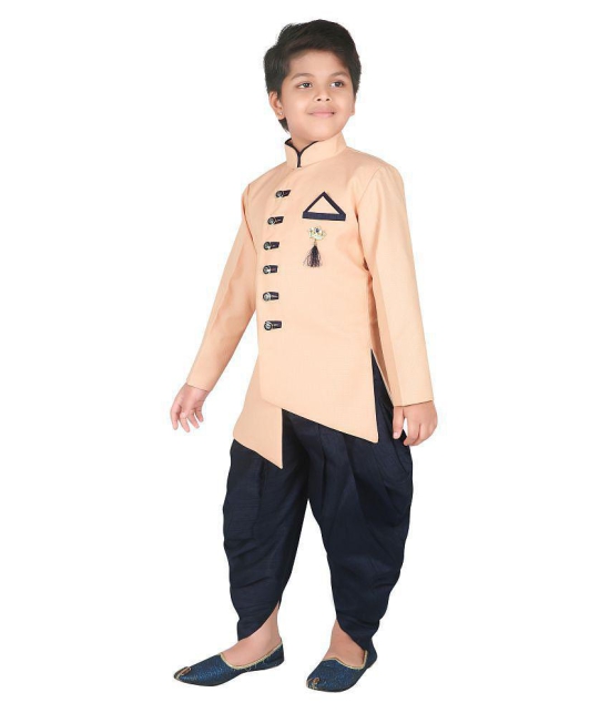 Ahhaaaa Ethnic Wear Sherwani/Indo Western With Dhoti Pant For Kids and Boys - None