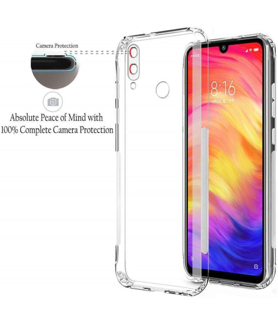 Case Vault Covers - Transparent Silicon Silicon Soft cases Compatible For Xiaomi Redmi Note 7 Pro ( Pack of 1 ) - Transparent